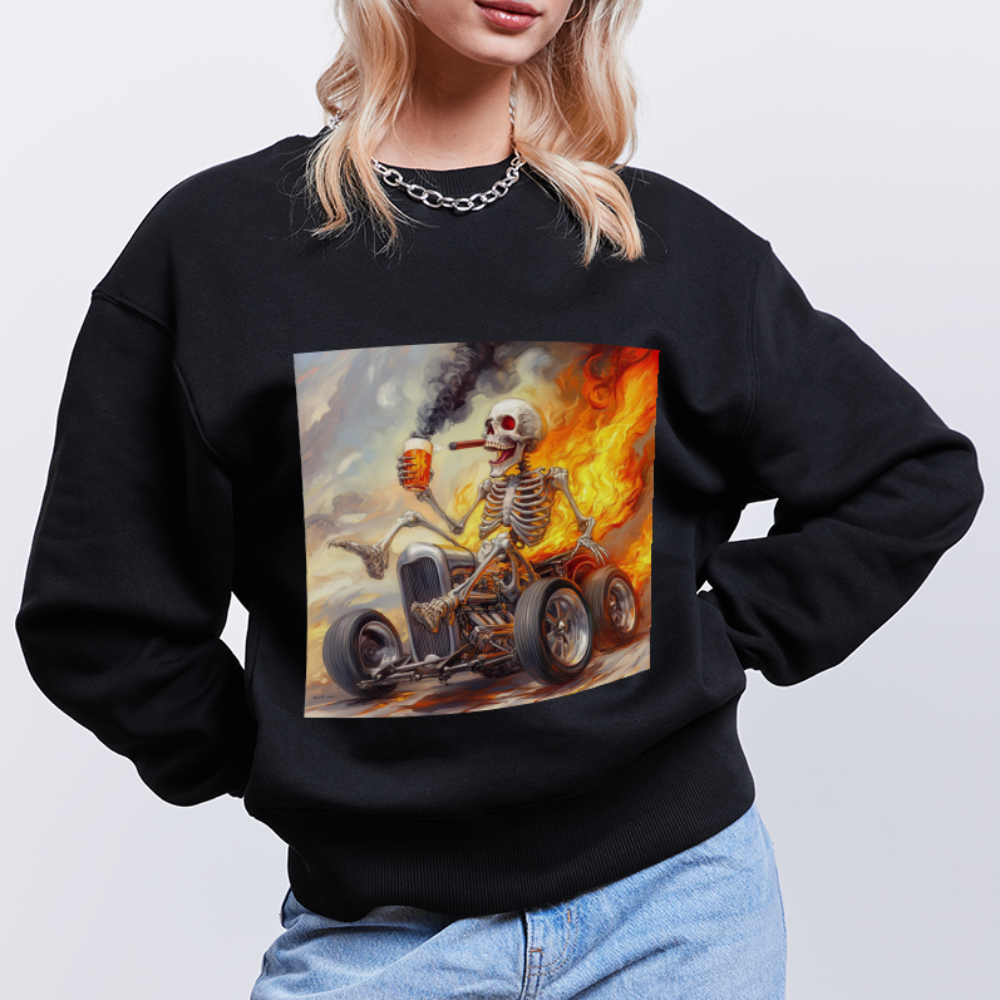 Knekta Krash, Ekologisk oversizetröja RADDER unisex från Stanley/Stella - svart
