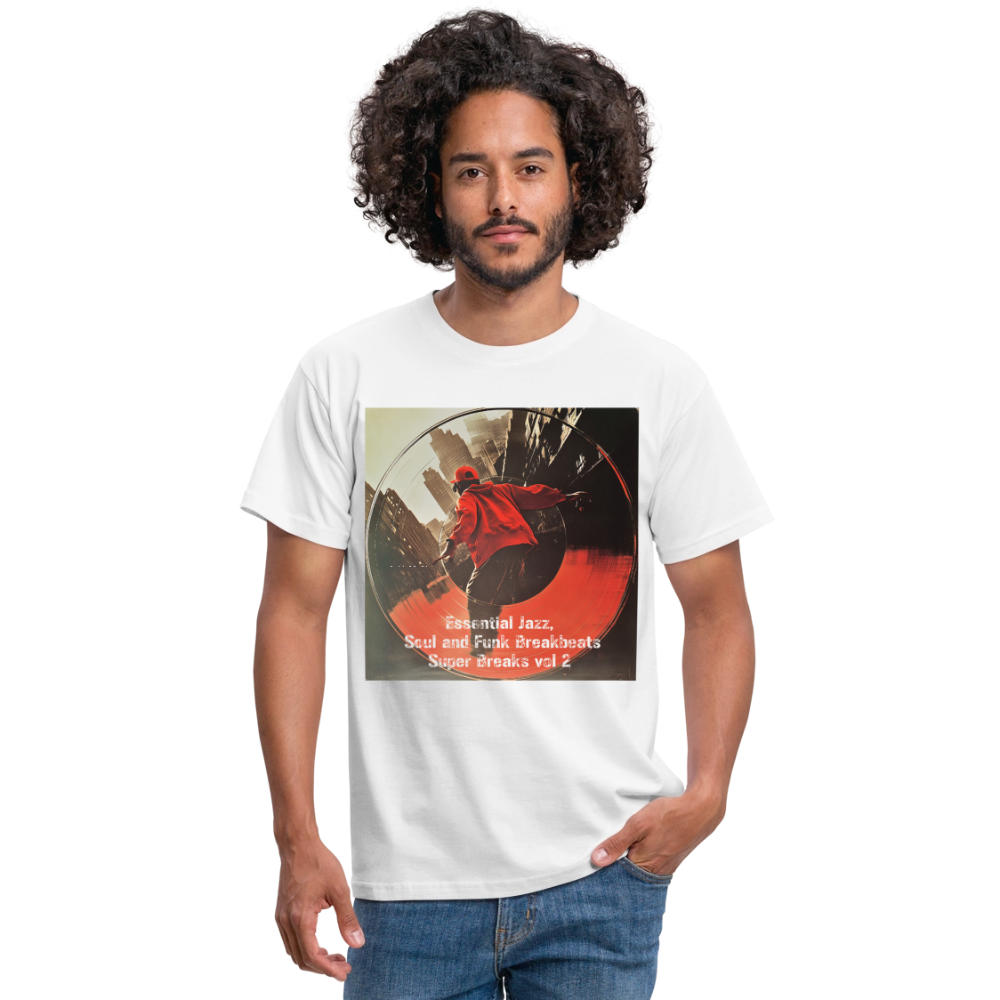 Super Breaks vol 2, T-shirt herr - vit