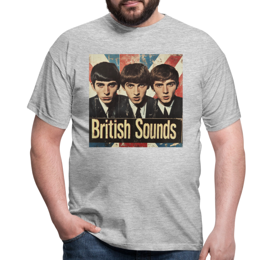 British sounds 1965, T-shirt herr - gråmelerad
