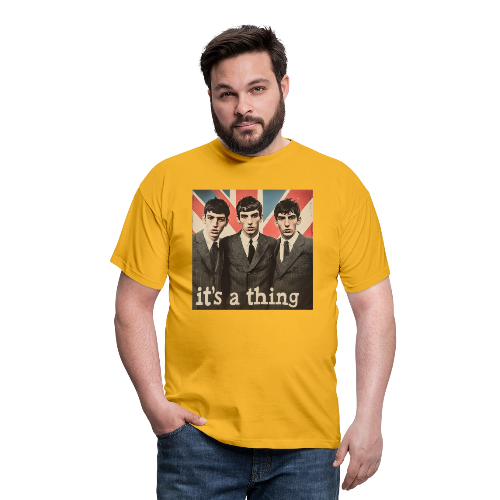 British, Bold & Unapologetic, T-shirt herr - gul