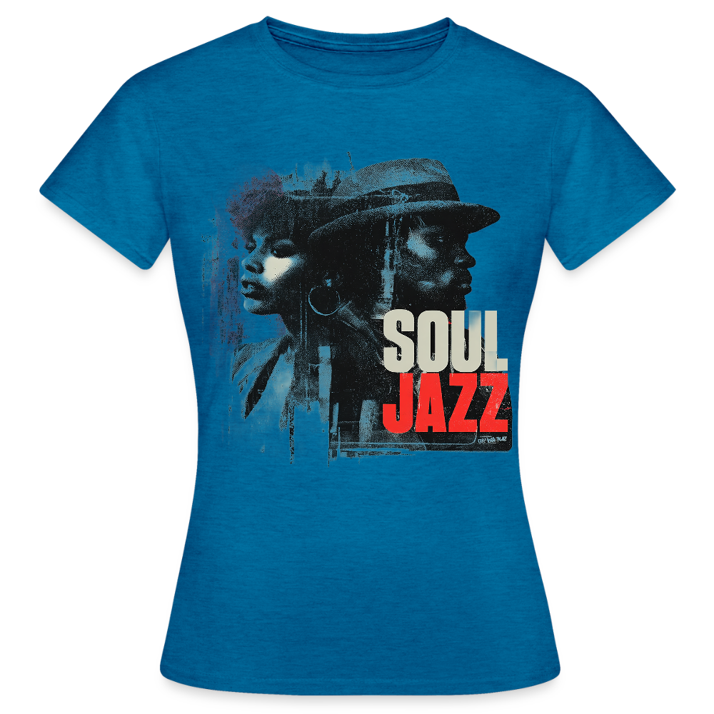 Soul Jazz Experience, T-shirt dam - antikblå safirljung