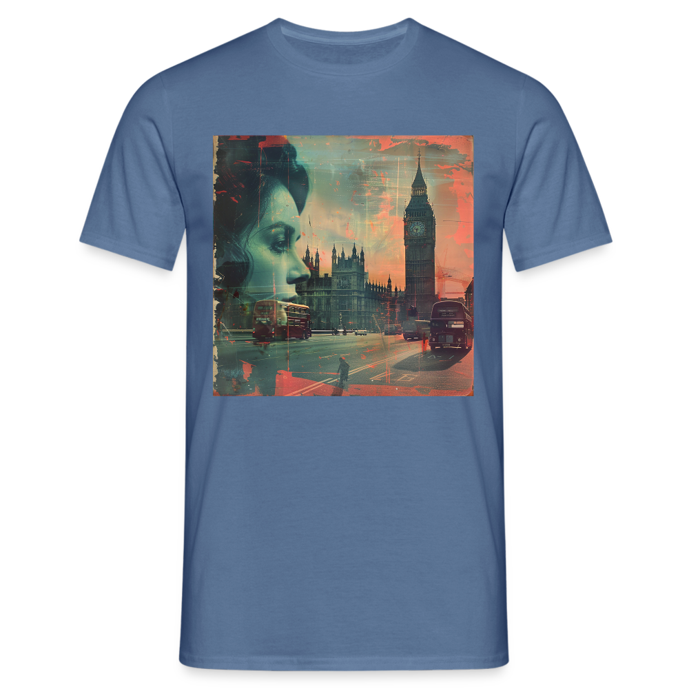 The Beat of London, T-shirt herr - duvblå