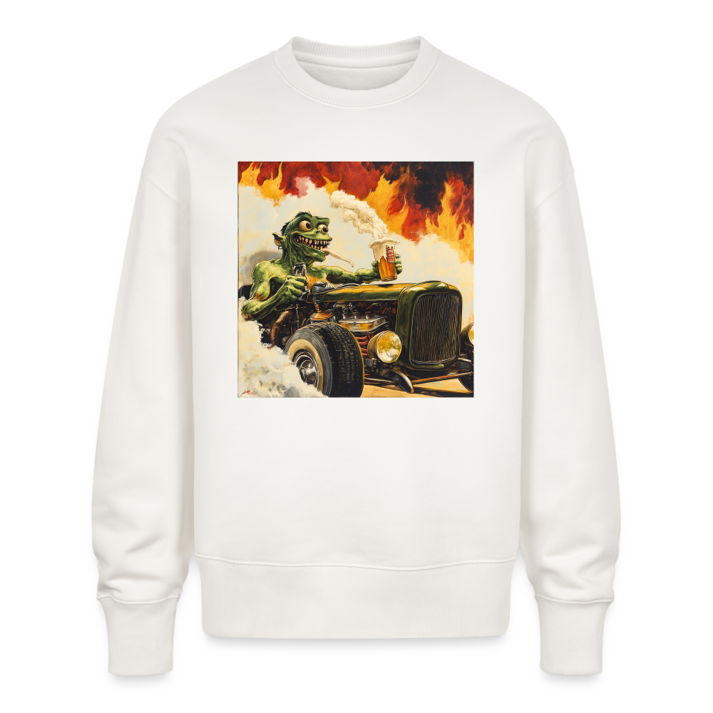 Ragg-Rex, Ekologisk oversizetröja RADDER unisex från Stanley/Stella - OFF WHITE