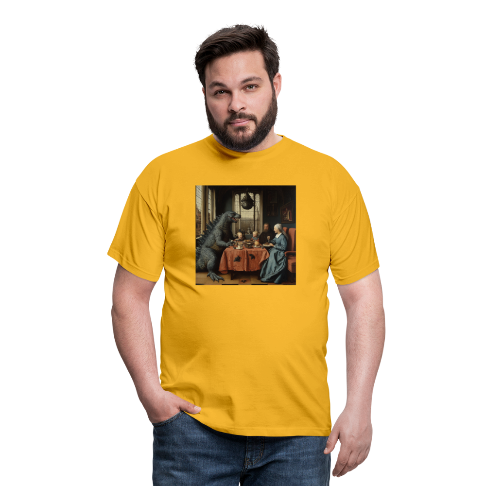 Familjens Fest med Gäst,T-shirt herr - gul