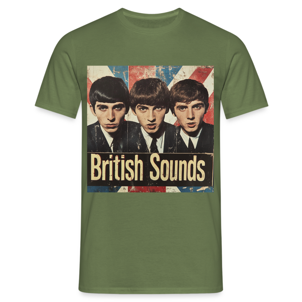 British sounds 1965, T-shirt herr - Militärgrön
