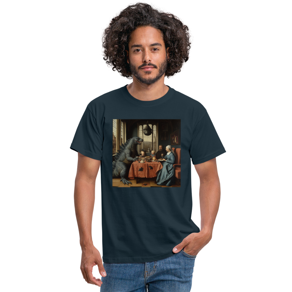 Familjens Fest med Gäst,T-shirt herr - marinblå