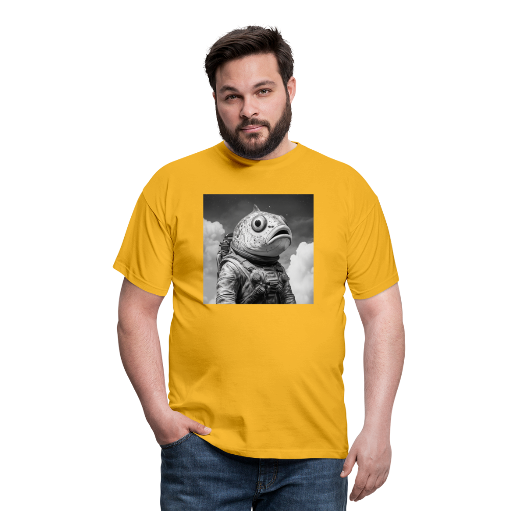 En ensam simtur i universum, T-shirt herr - gul