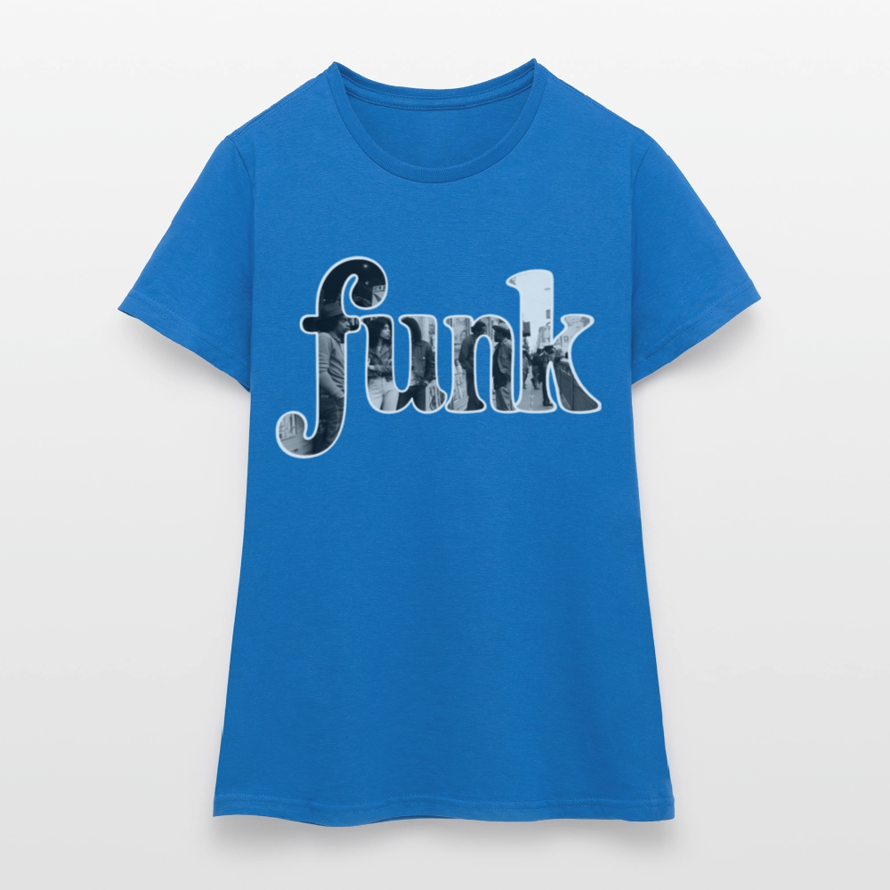 Funk Vibes, T-shirt dam - royalblå