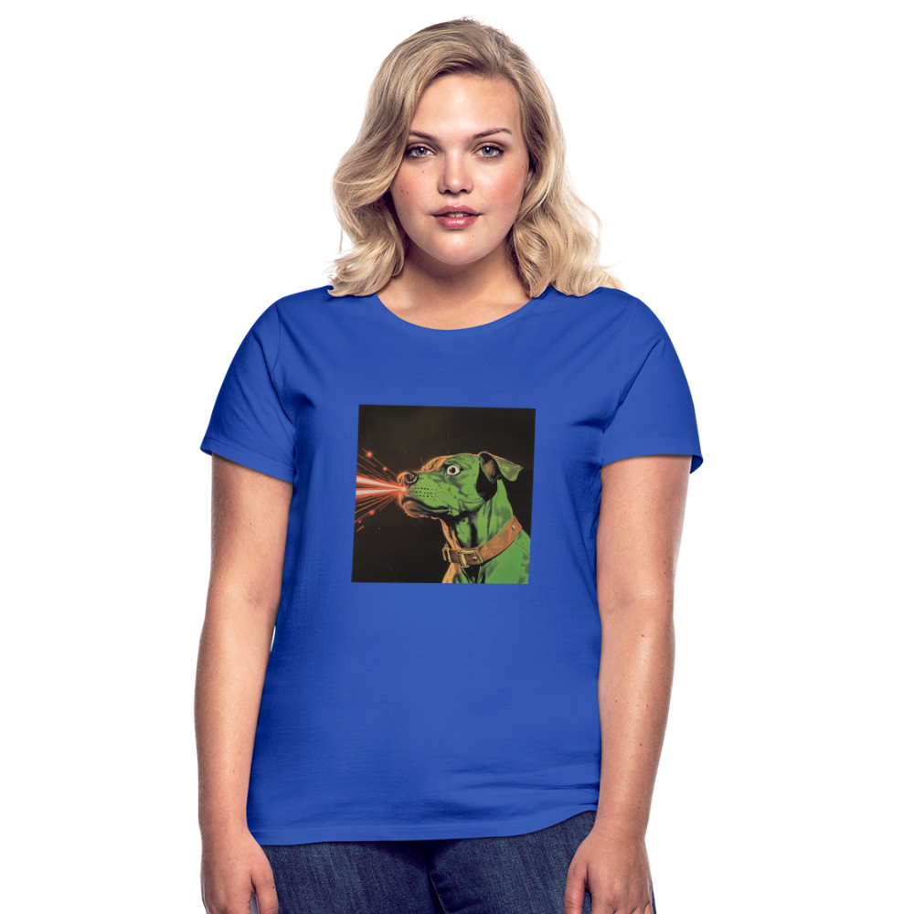 Strålhunden, T-shirt dam - royalblå