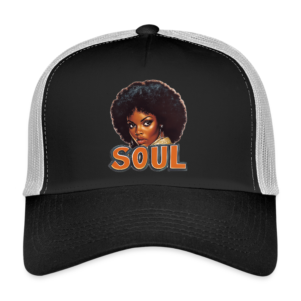 Soulful Vibes, Trucker Cap - svart/stengrå