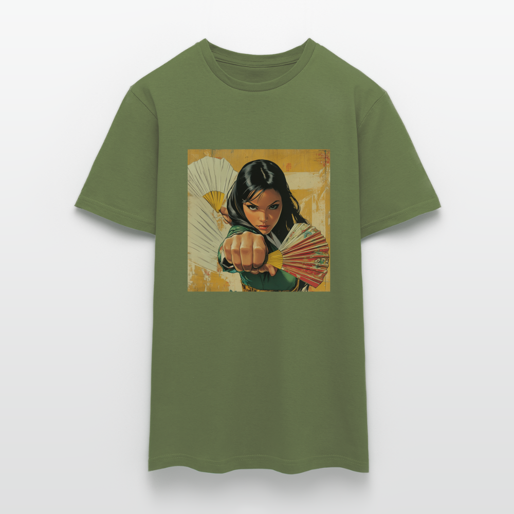 Blå Lotus, T-shirt herr - Militärgrön