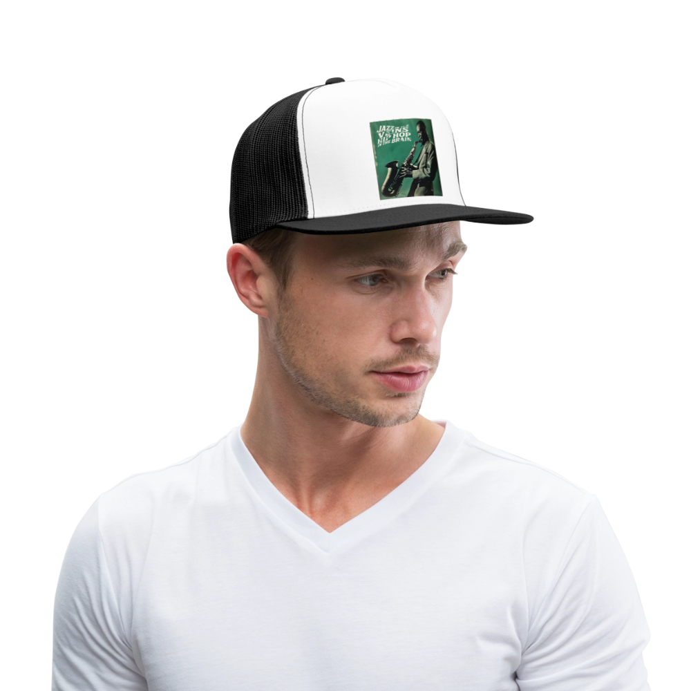 Groove in the Mind, Trucker Cap - vit/svart