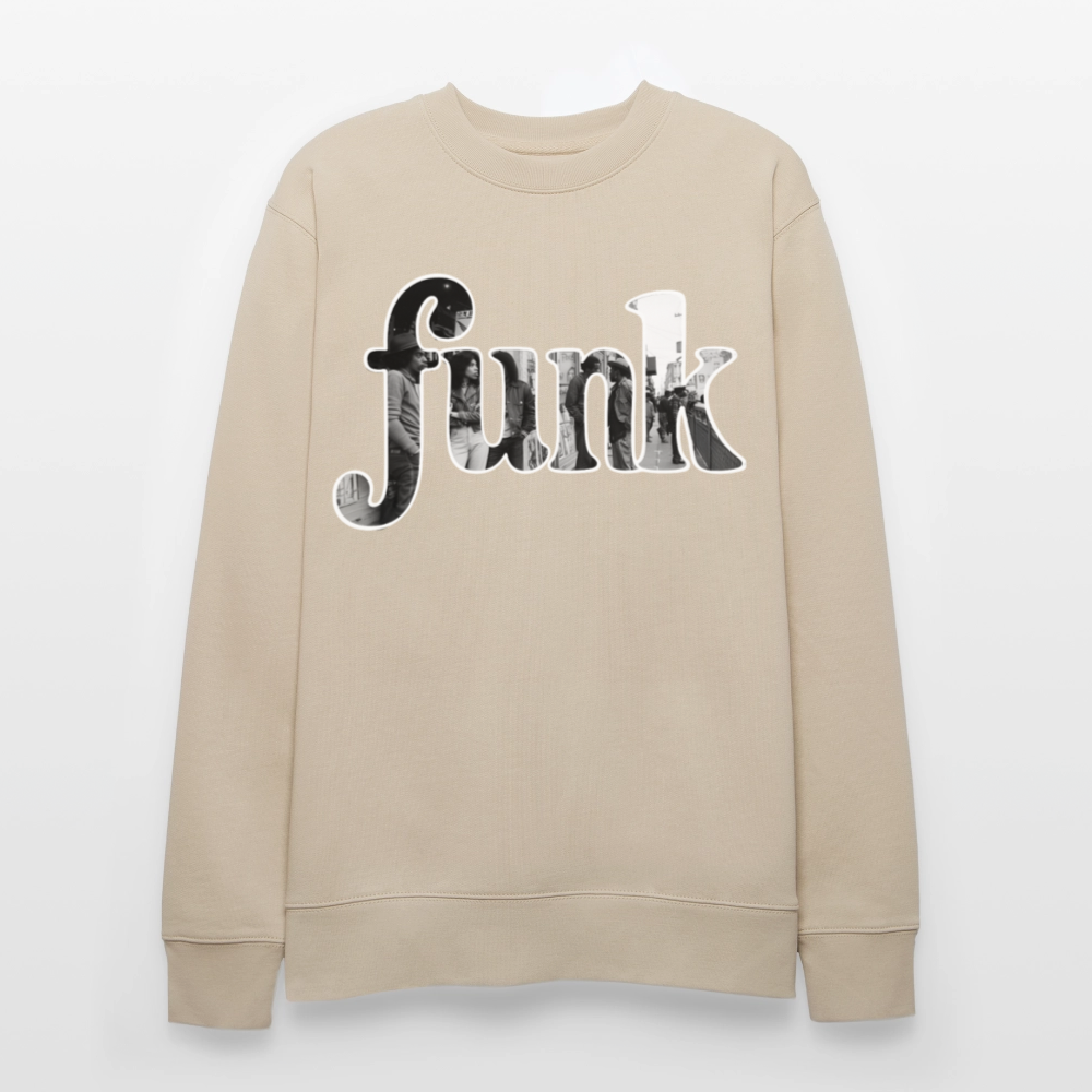 Funk Vibes, Ekologisk sweatshirt CHANGER unisex från Stanley/Stella - beige