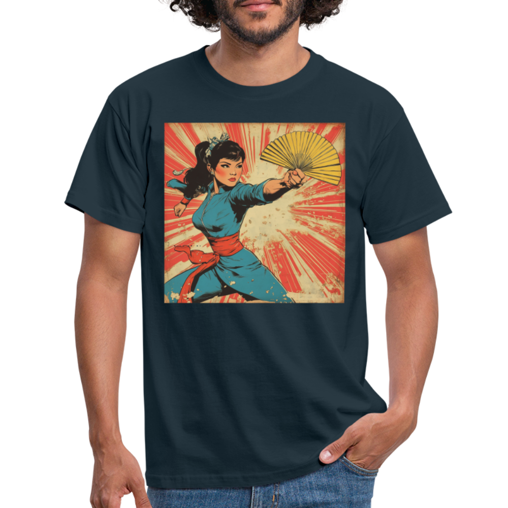 Solfjädern, T-shirt herr - marinblå