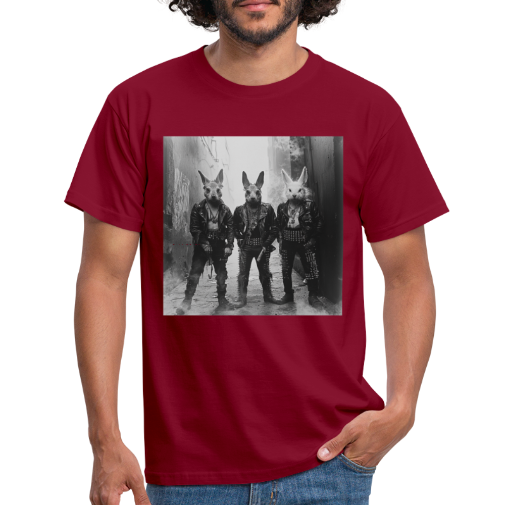 The Hare Raisers, T-shirt herr - tegelröd