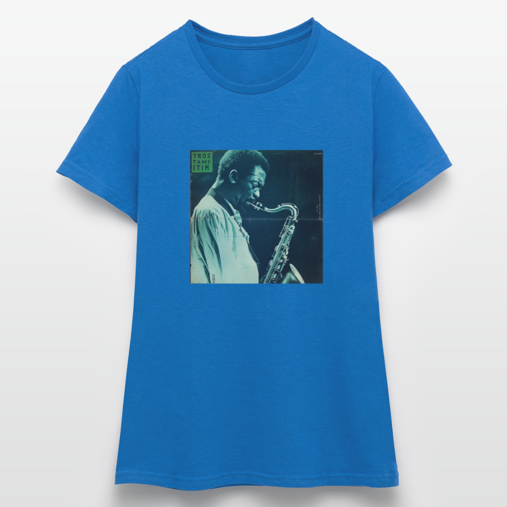 Gåtfull figur i jazzens underground, T-shirt dam - royalblå