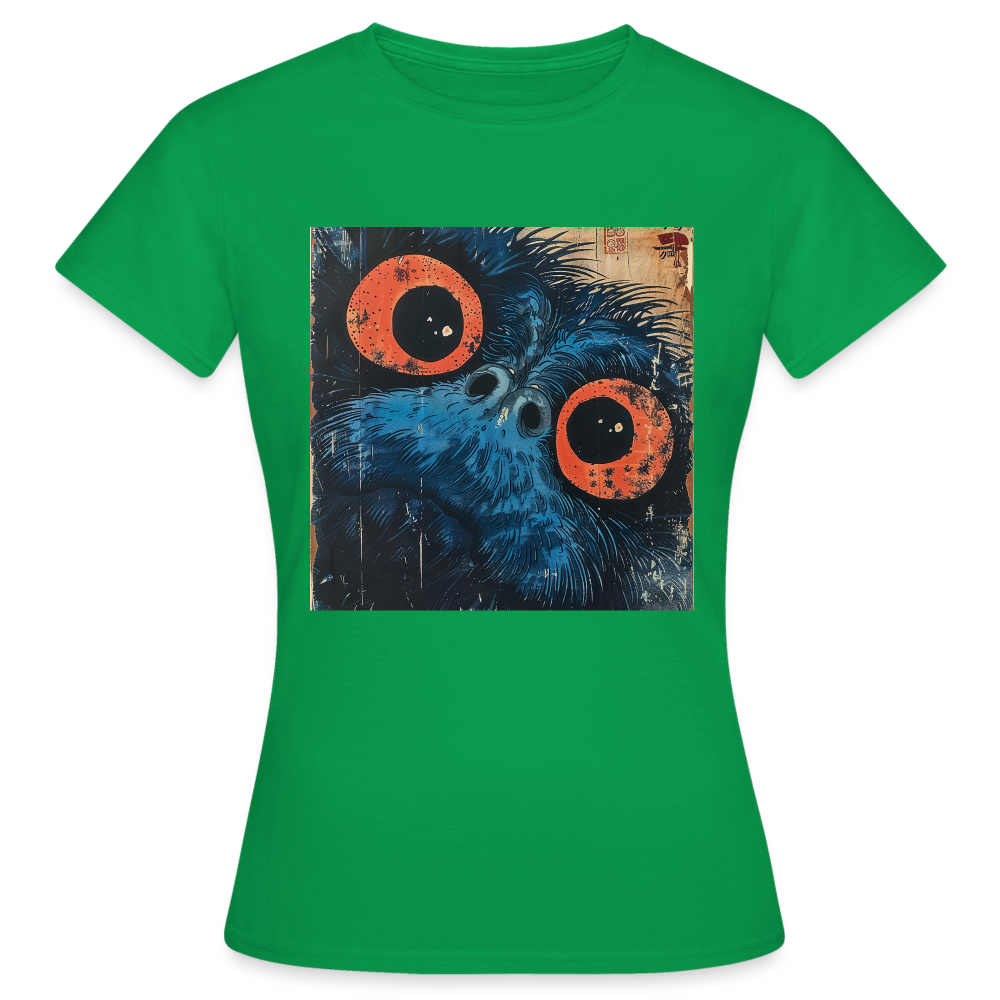 Den blå vännen, T-shirt dam - kellygrön