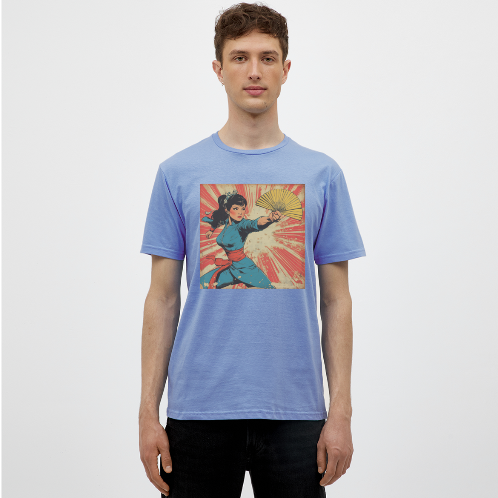 Solfjädern, T-shirt herr - carolina blue