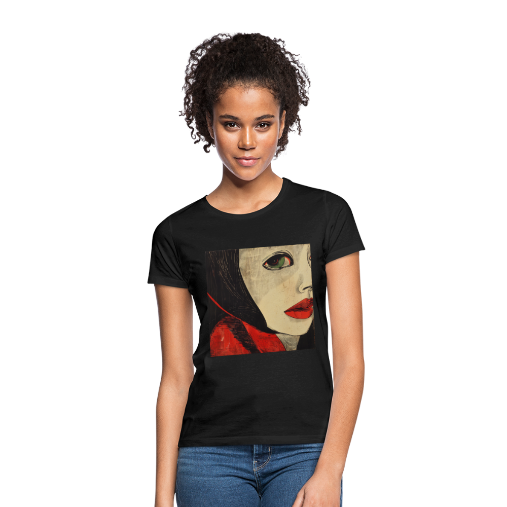 Fiskarfruns öga, T-shirt dam - svart