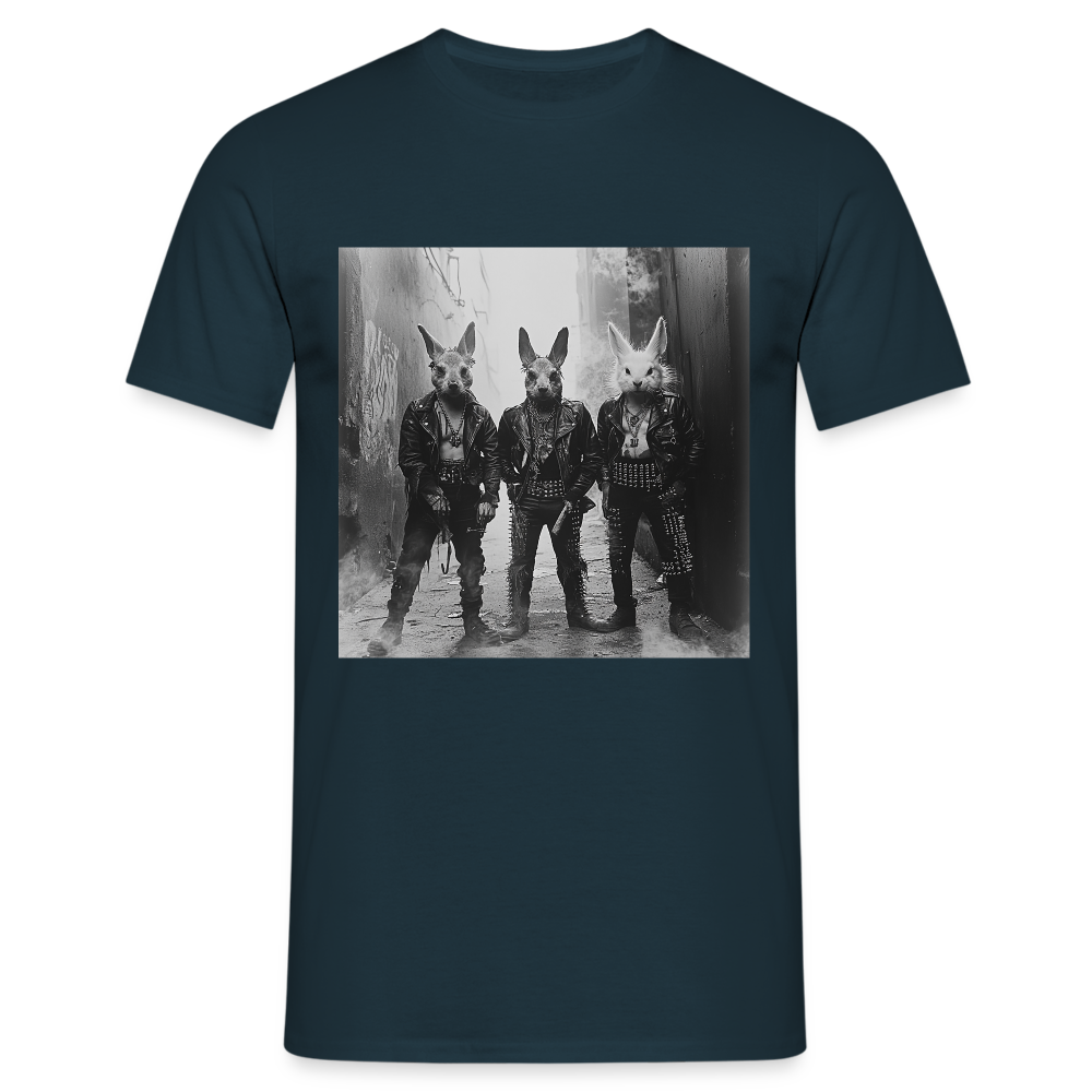 The Hare Raisers, T-shirt herr - marinblå