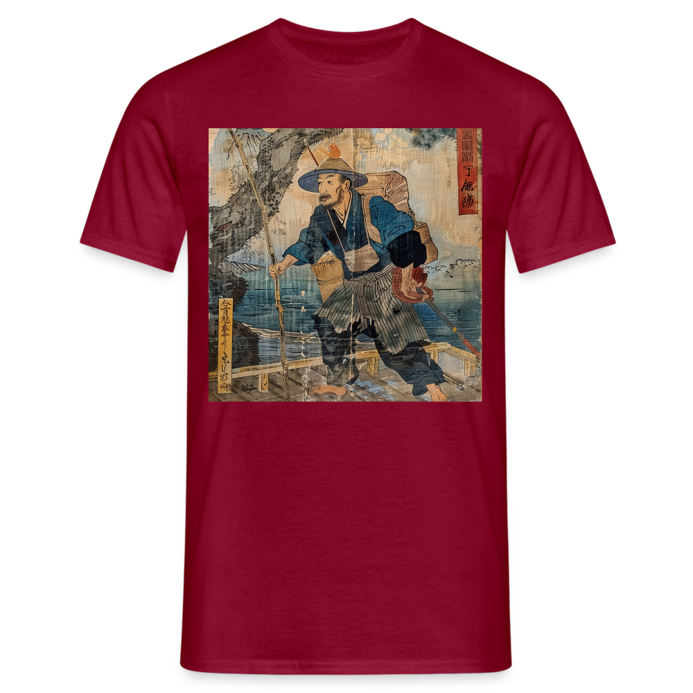 Fiskaren som bytte karriär, T-shirt herr - tegelröd