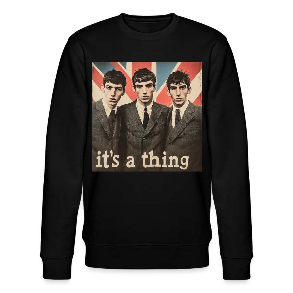 British, Bold & Unapologetic, Ekologisk sweatshirt CHANGER unisex från Stanley/Stella - svart