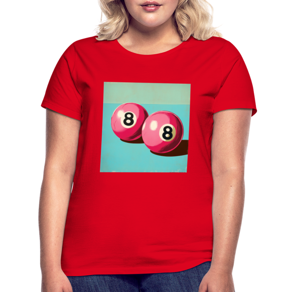 Rosa Rivaler, T-shirt dam - röd