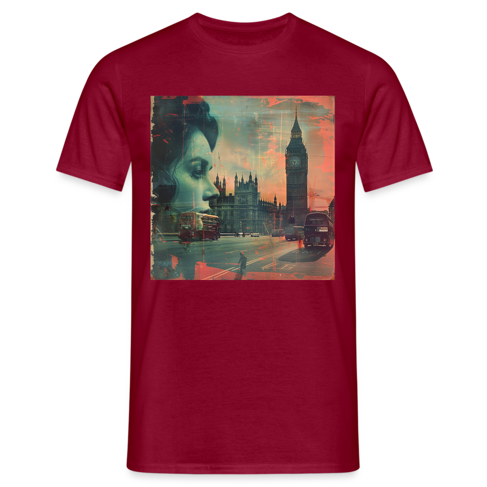 The Beat of London, T-shirt herr - tegelröd