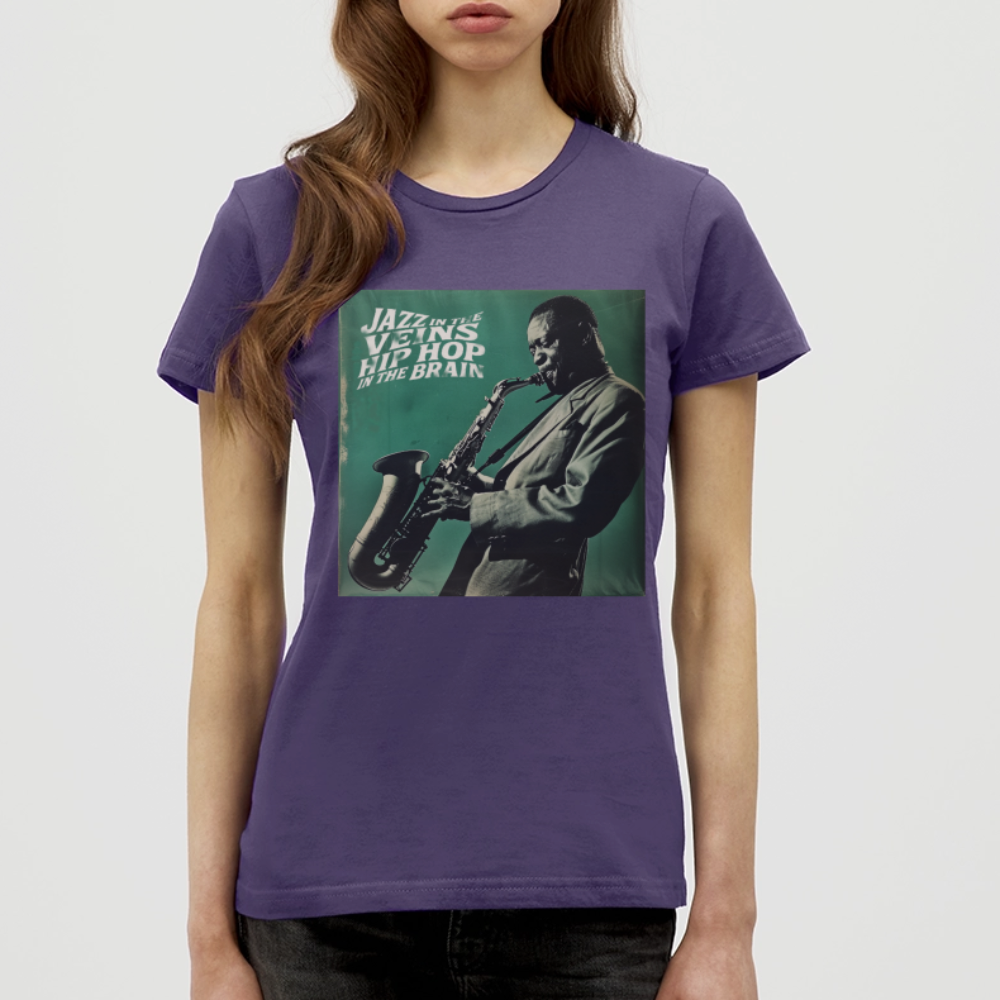 Groove in the Mind, T-shirt dam - mörklila
