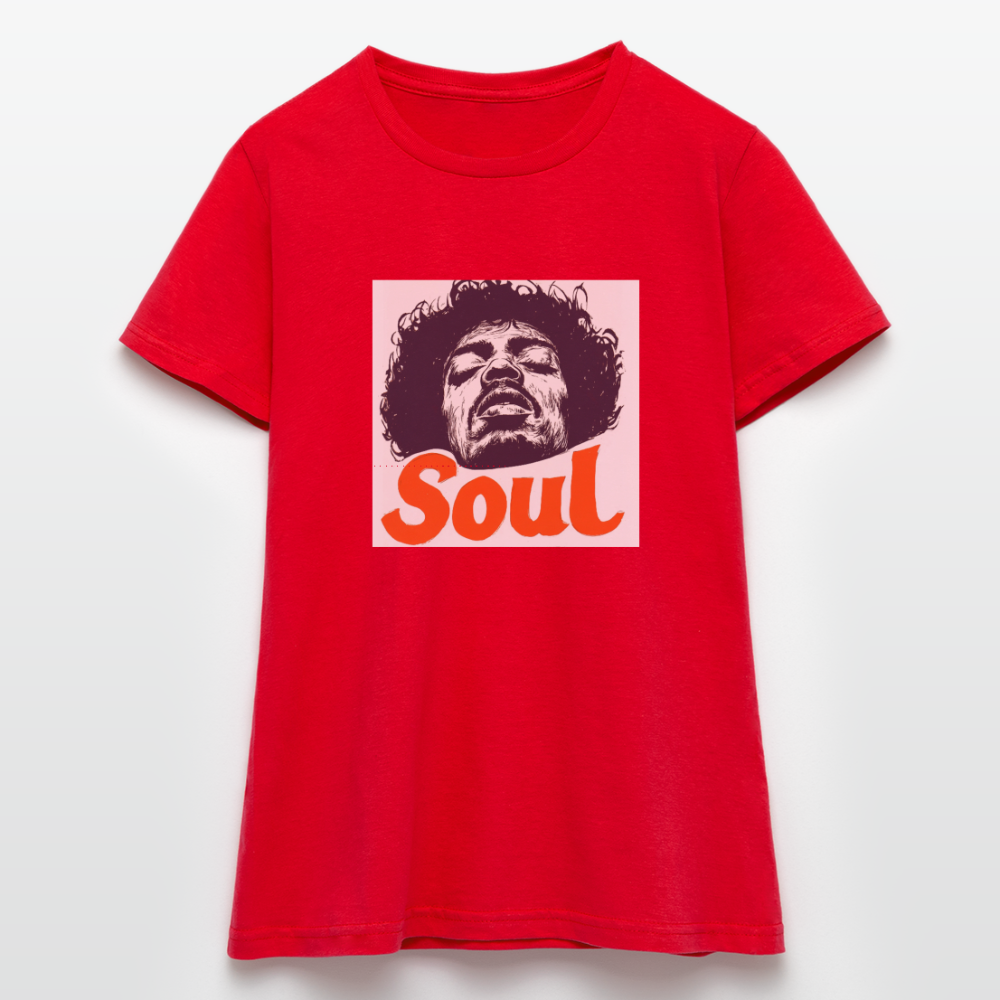 Soul, T-shirt dam - röd