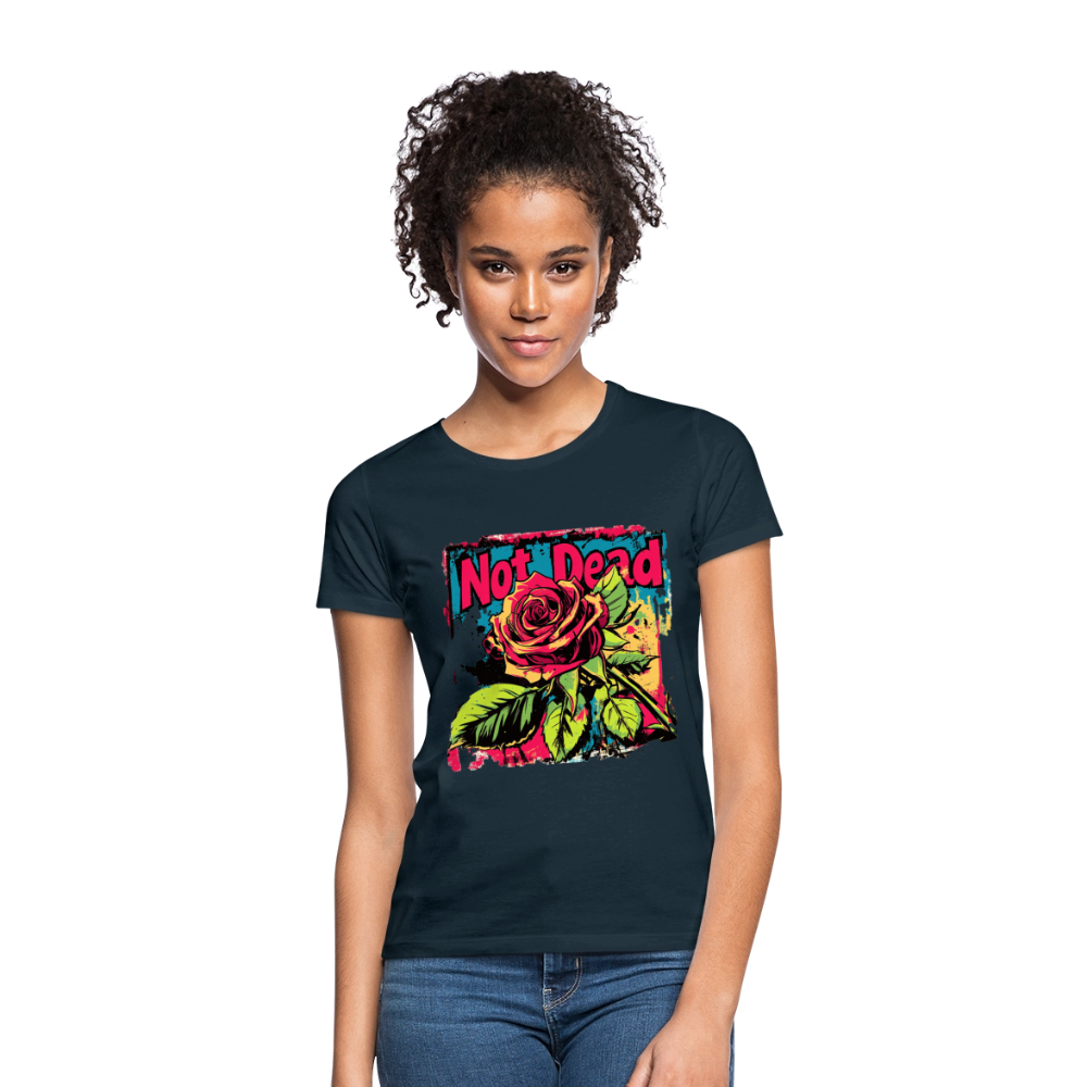 Den Eviga Rosen, T-shirt dam - marinblå