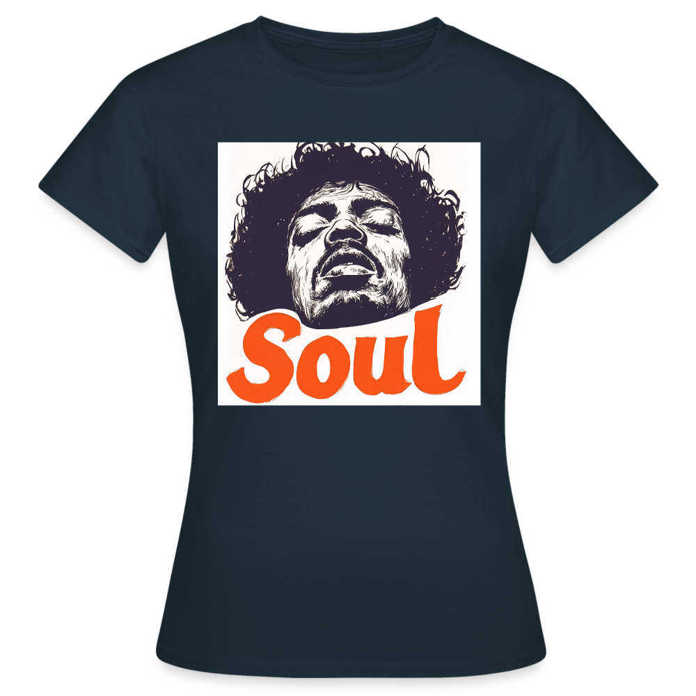 Soul, T-shirt dam - marinblå