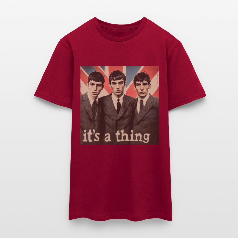 British, Bold & Unapologetic, T-shirt herr - tegelröd