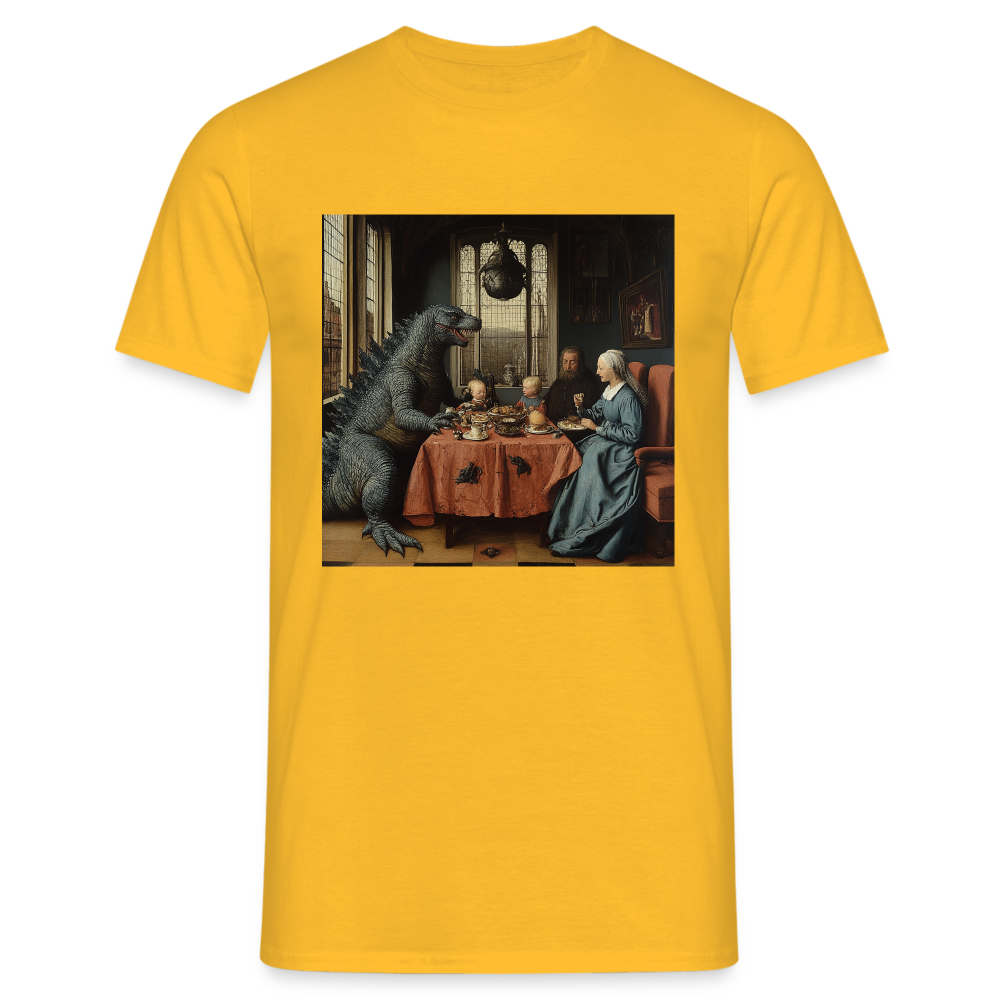 Familjens Fest med Gäst,T-shirt herr - gul