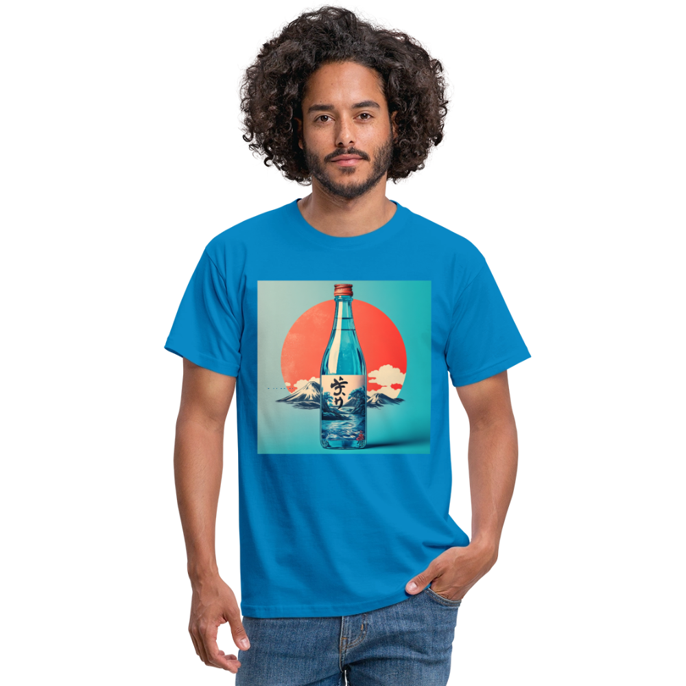 Stillhet i glas, T-shirt herr - kungsblå