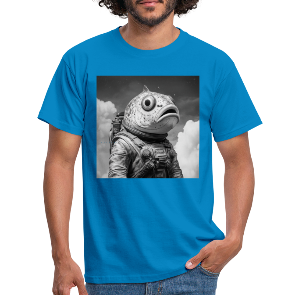 En ensam simtur i universum, T-shirt herr - kungsblå