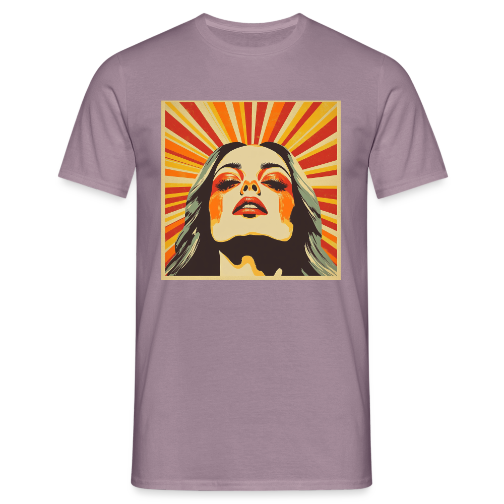 Dagens Första Strålar, T-shirt herr - lilagrå