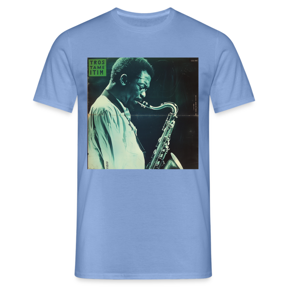 Gåtfull figur i jazzens underground, T-shirt herr - carolina blue