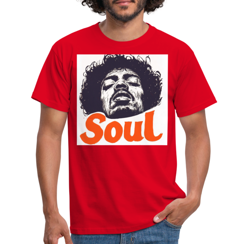 Kärlek, frihet och rättvisa, T-shirt herr - röd