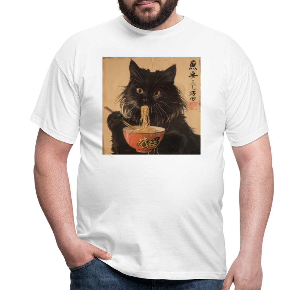 Kejsarens Katt och Ramens Hemlighet, T-shirt herr - vit