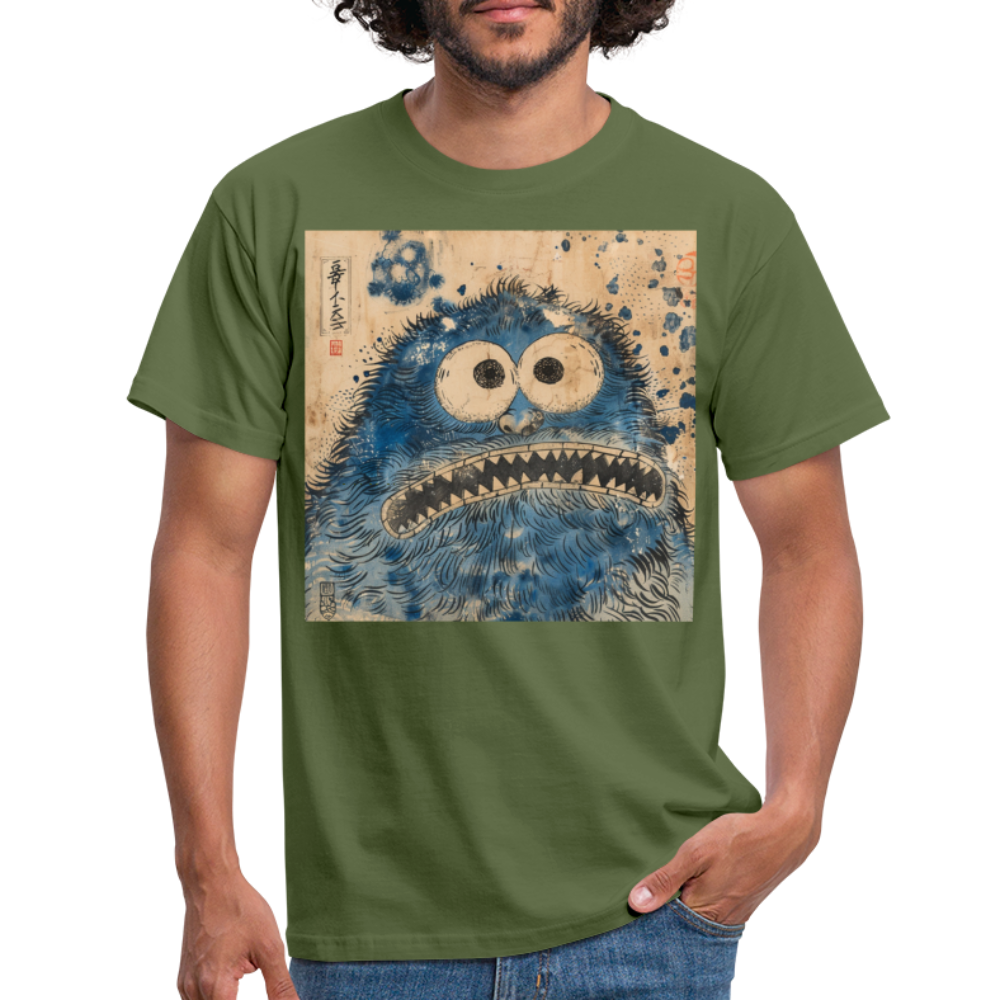 Uramiko ramlar i floden, T-shirt herr - Militärgrön