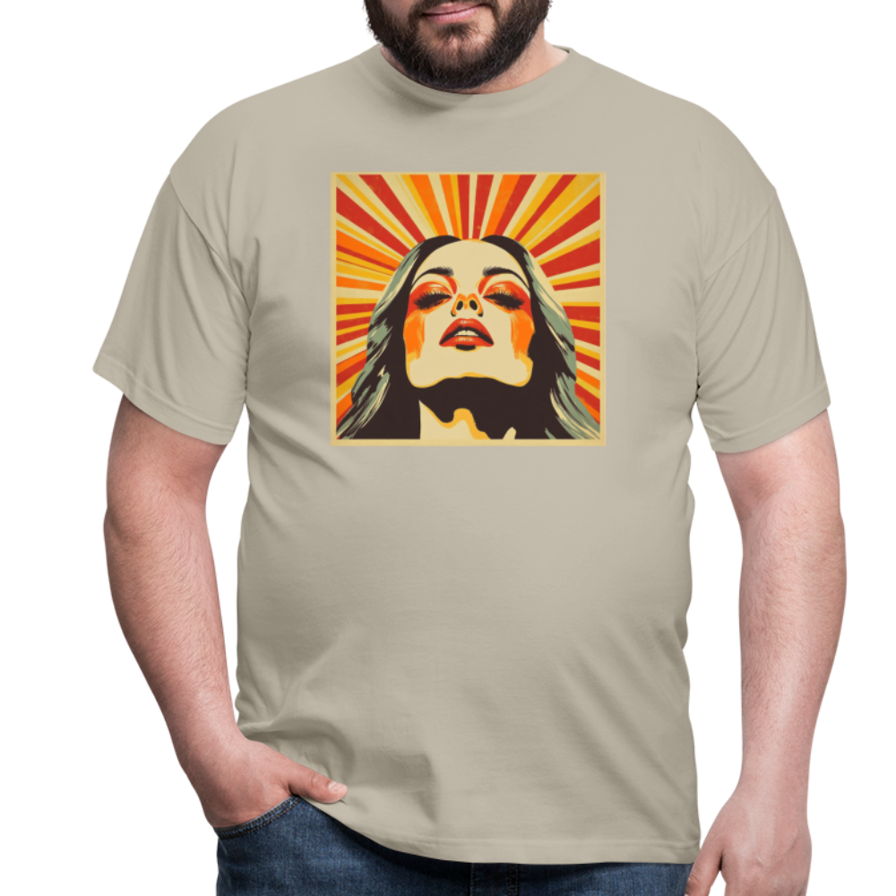 Dagens Första Strålar, T-shirt herr - sandbeige