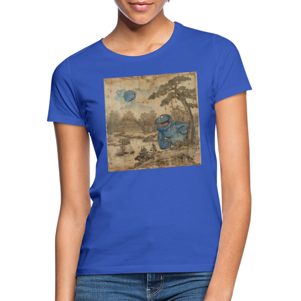 Uramiko vid floden, T-shirt dam - royalblå