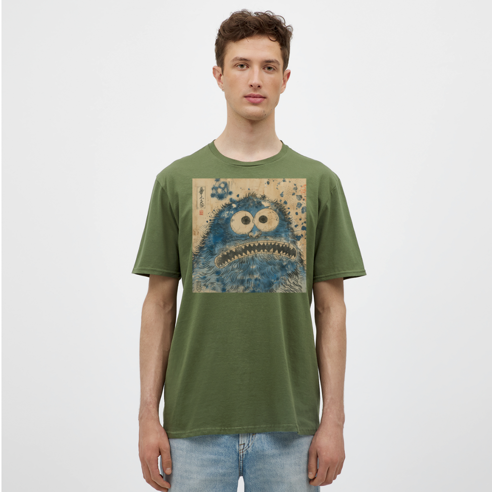 Uramiko ramlar i floden, T-shirt herr - Militärgrön