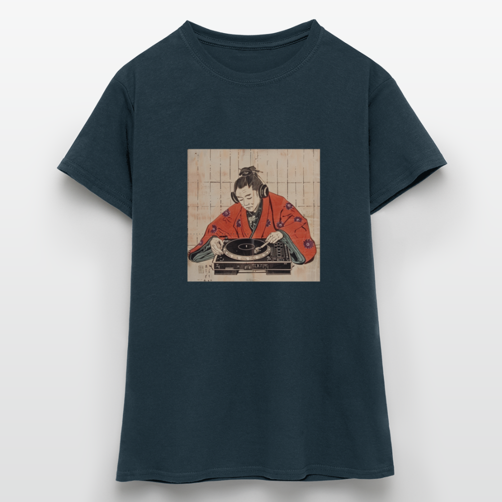Echo från Edo, T-shirt dam - marinblå