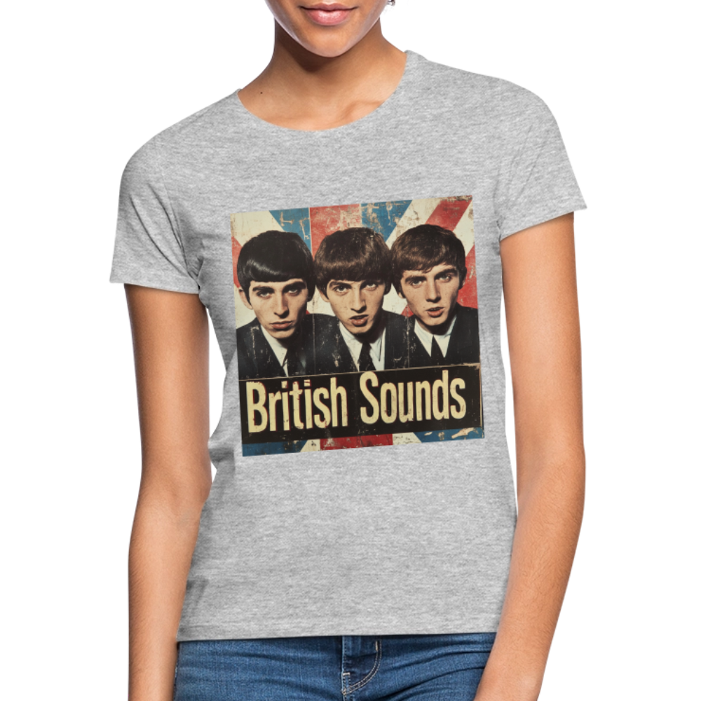 British sounds 1965, T-shirt dam - gråmelerad