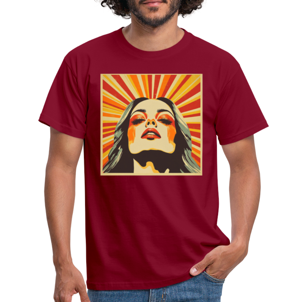Dagens Första Strålar, T-shirt herr - tegelröd