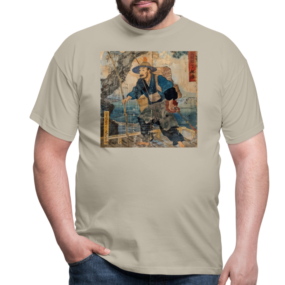 Fiskaren som bytte karriär, T-shirt herr - sandbeige
