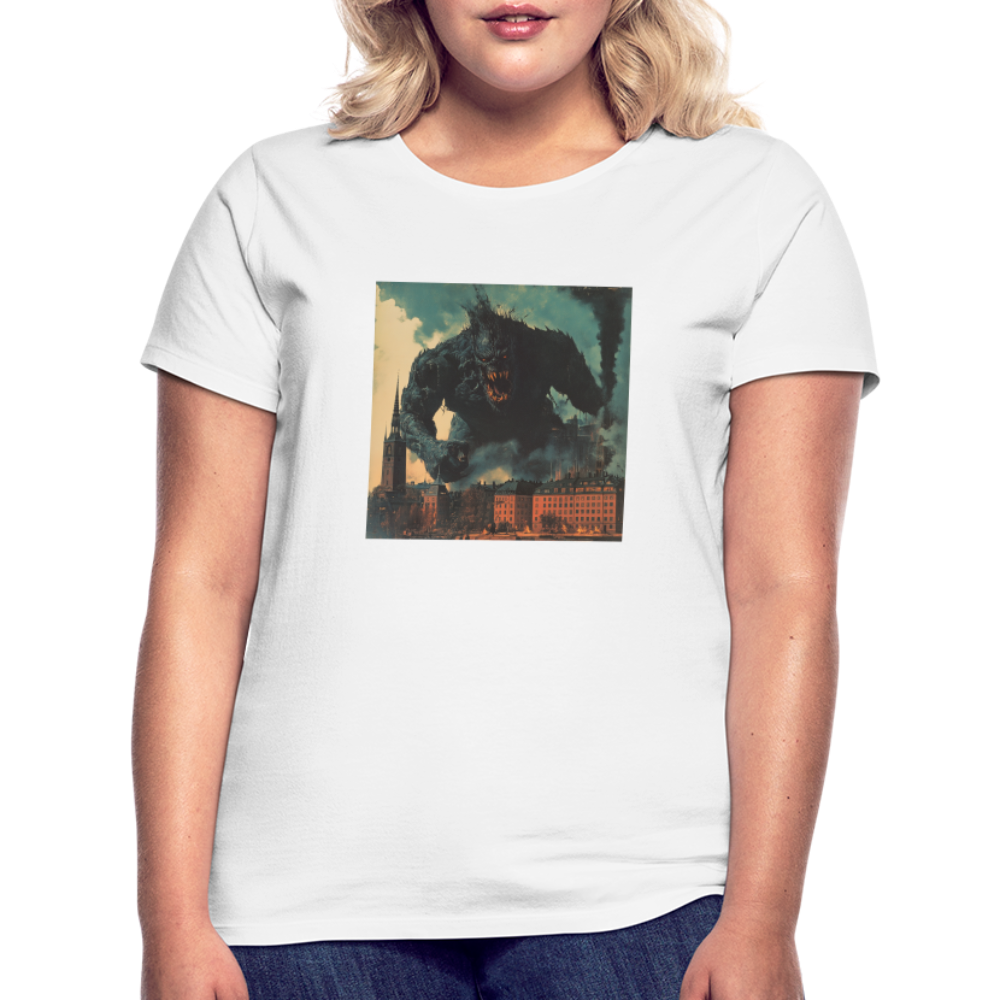 Helvetesstorm över Staden, T-shirt dam - vit