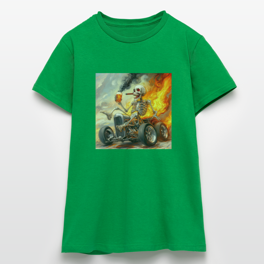 Knekta Krash, T-shirt dam - kellygrön